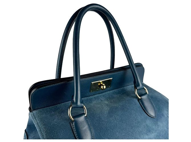 Hermès Borsa Hermes Toolbox 26 in Blue Thalassa - vista 11