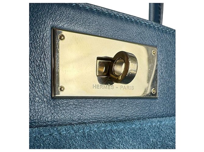 Hermès Borsa Hermes Toolbox 26 in Blue Thalassa - vista 12
