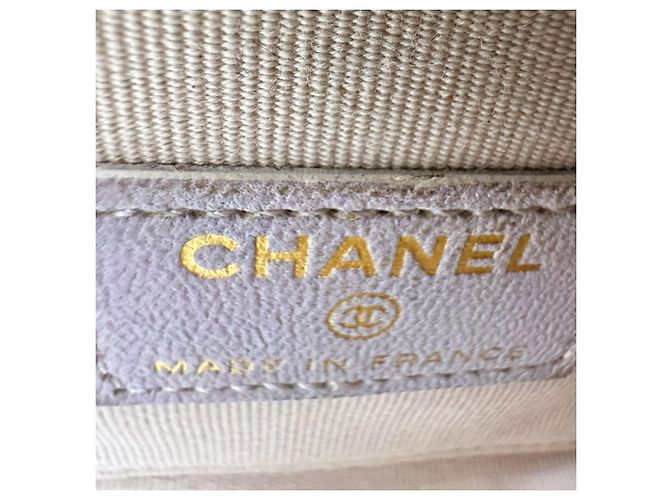 Borsa a tracolla in pelle rosa Chanel - vista 11