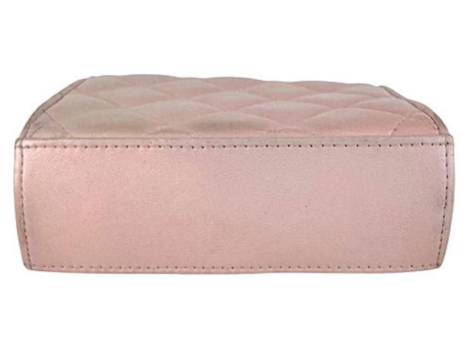 Borsa a tracolla in pelle rosa Chanel - vista 4