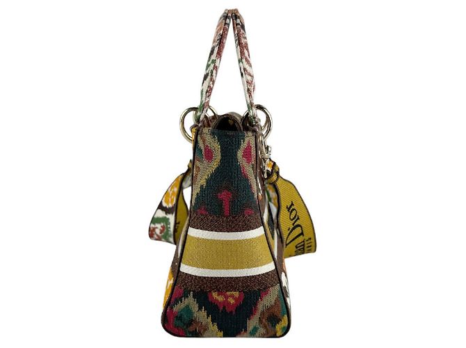 Borsa Christian Dior Lady Delight Marrone Arancione - vista 2