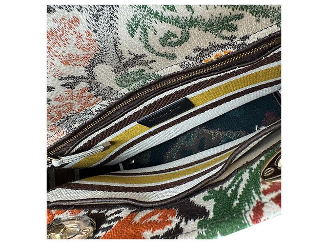 Borsa Christian Dior Lady Delight Marrone Arancione - vista 5
