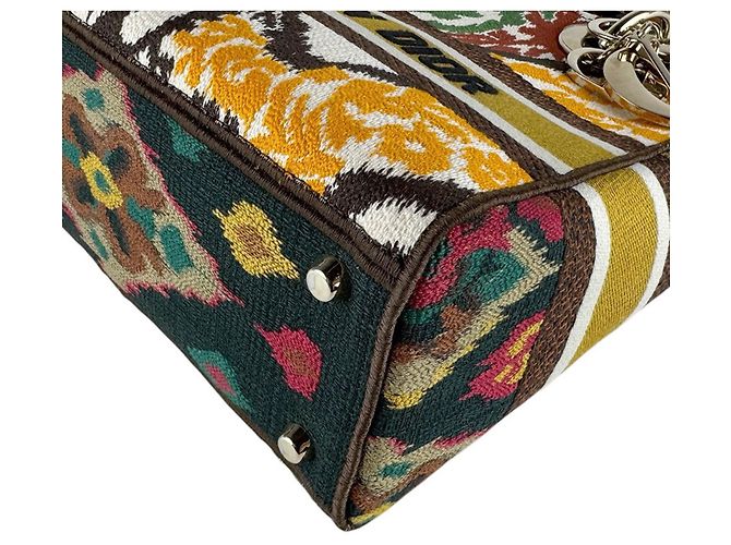 Borsa Christian Dior Lady Delight Marrone Arancione - vista 9