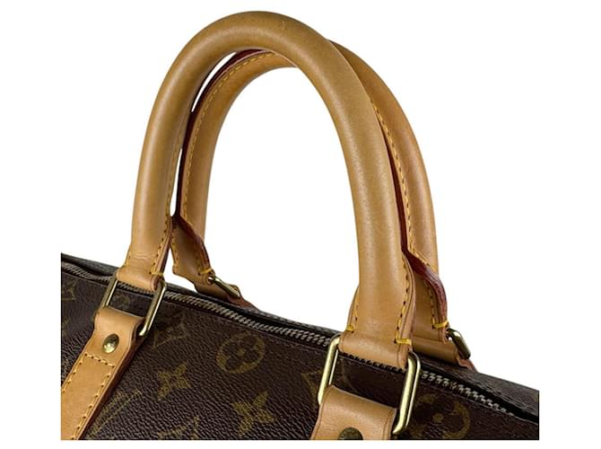 Keepall Borsa Boston Monogram Louis Vuitton Marrone Monogramma - vista 10
