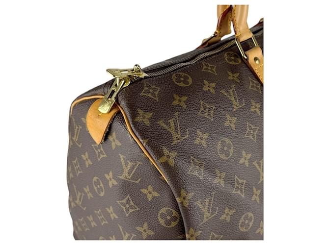 Keepall Borsa Boston Monogram Louis Vuitton Marrone Monogramma - vista 6