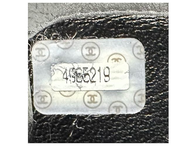 Borsa a tracolla Chanel in pelle vernice Nero - vista 13
