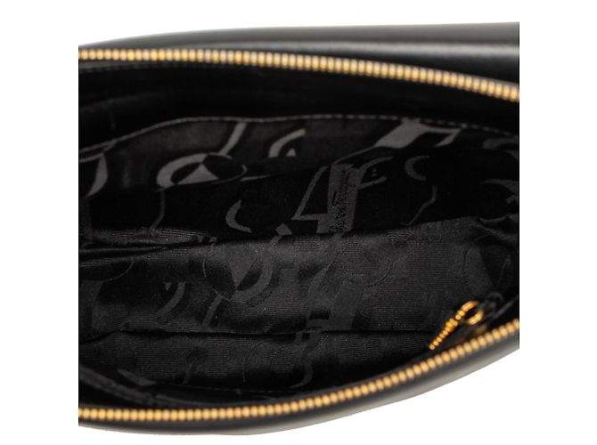 Borsa a tracolla in pelle nera Salvatore Ferragamo Nero - vista 4