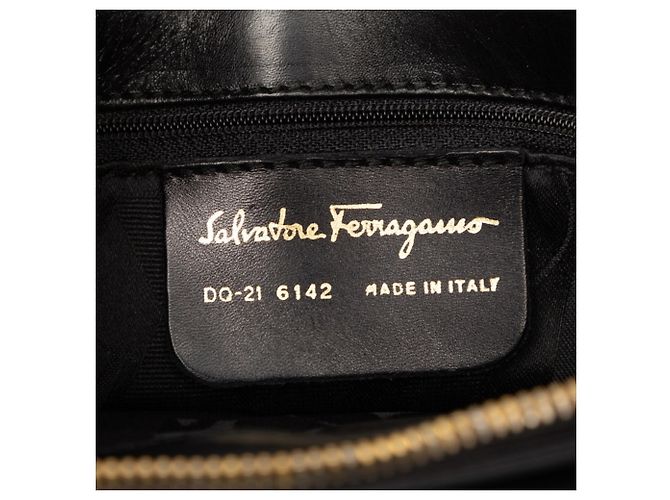 Borsa a tracolla in pelle nera Salvatore Ferragamo Nero - vista 5