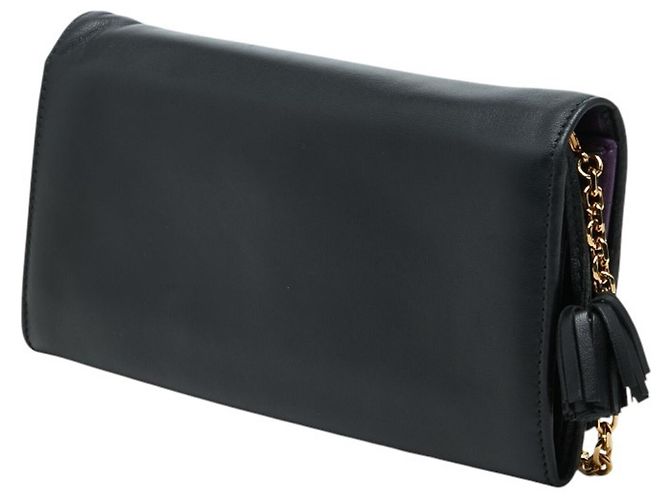 Portafoglio lungo Anagram in pelle nera Loewe Nero - vista 2