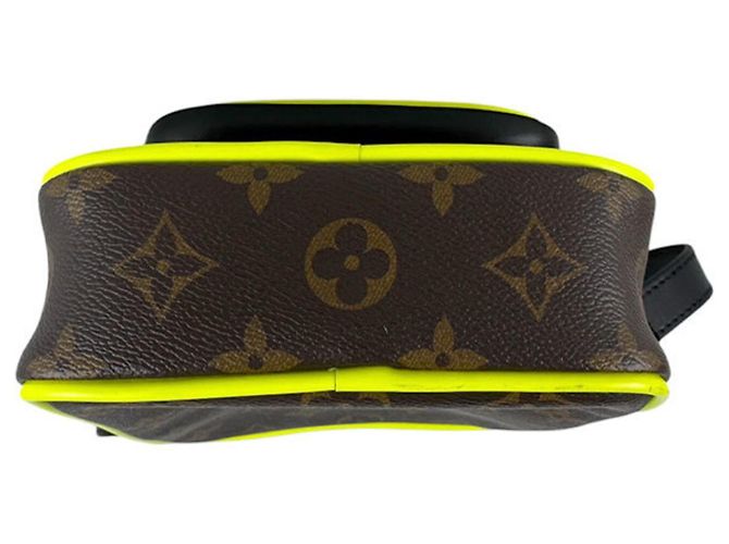 Borsa a tracolla Louis Vuitton Monogram Macassar Marrone Giallo Monogramma - vista 4