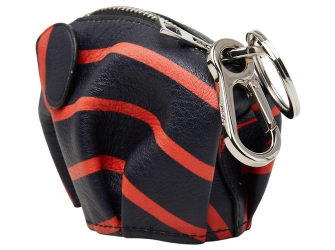 Charm per borsa elefante in pelle Loewe Rosso Blu navy - vista 2