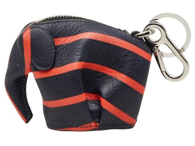 Charm per borsa elefante in pelle Loewe Rosso Blu navy - vista 4