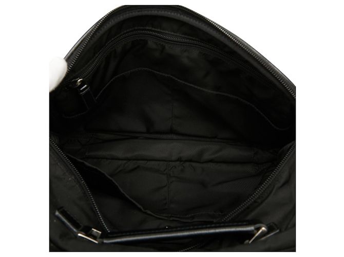 Prada Triangle Logo Plate Kosmetiktasche Schwarz - Ansicht 10