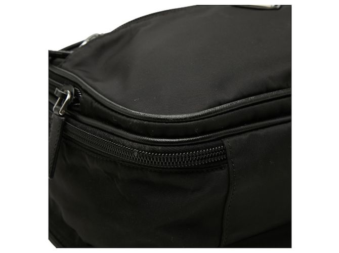 Prada Triangle Logo Plate Kosmetiktasche Schwarz - Ansicht 5