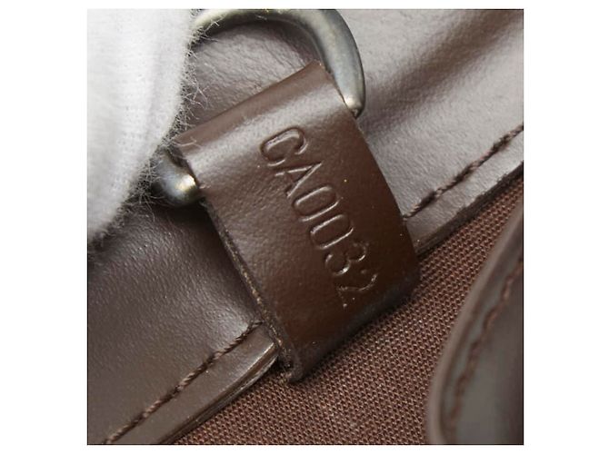 Borsa Louis Vuitton Epi Croisette Marrone - vista 11