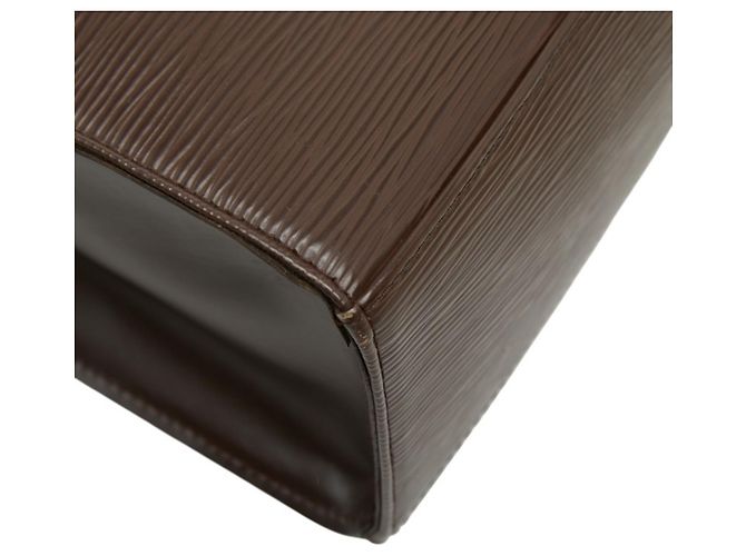 Borsa Louis Vuitton Epi Croisette Marrone - vista 5