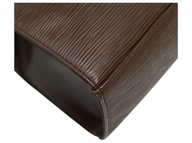 Borsa Louis Vuitton Epi Croisette Marrone - vista 7