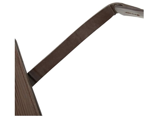 Borsa Louis Vuitton Epi Croisette Marrone - vista 8