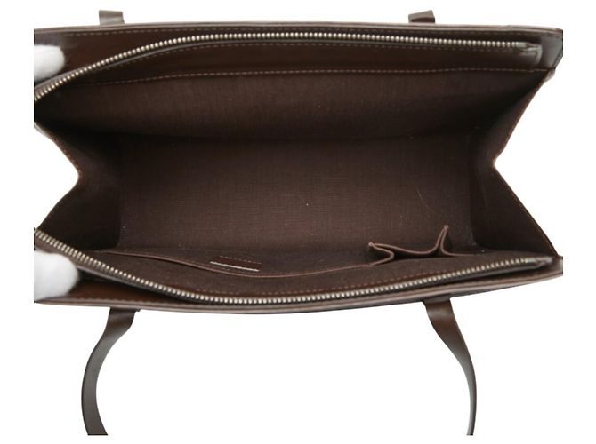 Borsa Louis Vuitton Epi Croisette Marrone - vista 9