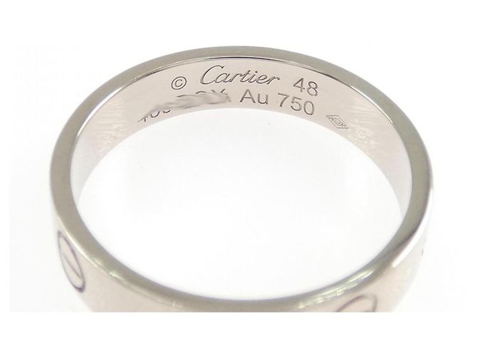Cartier Mini Love Ring aus Weißgold Golden - Ansicht 3