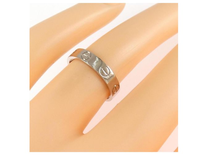 Cartier Mini Love Ring aus Weißgold Golden - Ansicht 4