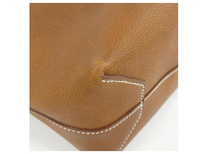 Hermès Hermes Cabasellier Handtasche Braun Rot - Ansicht 3