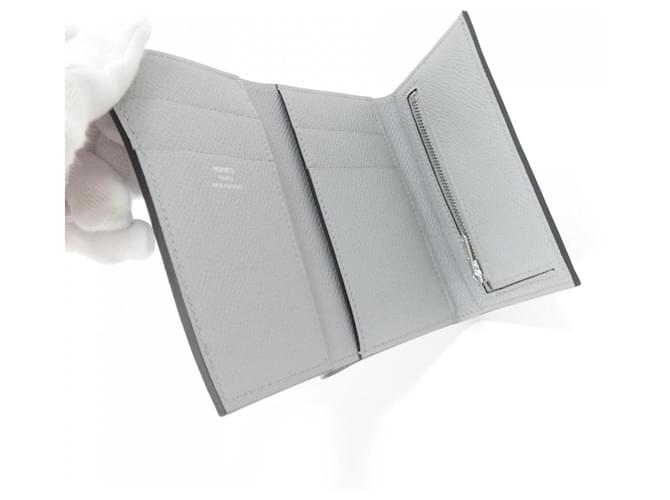Cartera Combinada Hermès Bearn Castaño - vista 3