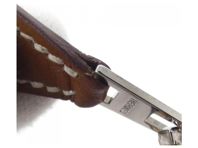 Hermès Cartera Hermes CLIQUETIS TATTOO AQUAREL Castaño - vista 5