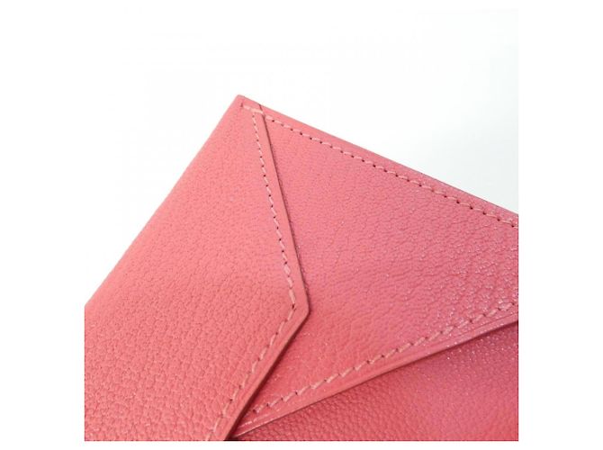 Hermès Tarjetero Hermes Envelope MM 032790CA Rosa - vista 6