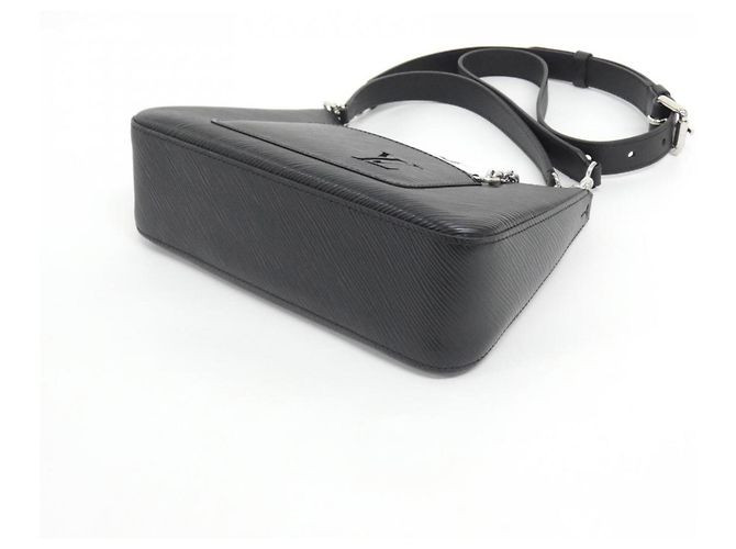 Borsa a Spalla Louis Vuitton Epi Marelle Nero - vista 3