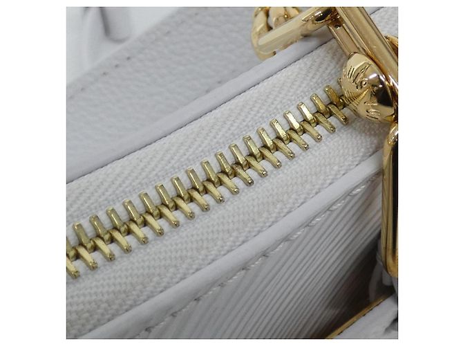 Borsa a tracolla Louis Vuitton Epi Marellini M13100 Bianco - vista 8