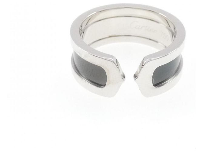 Anello C2 Band in oro bianco Cartier - vista 2