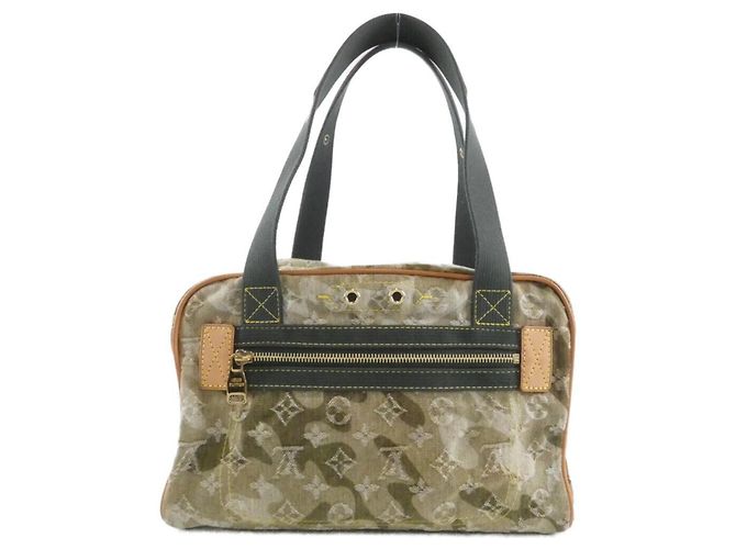 Borsa a tracolla Louis Vuitton Monogramouflage Denim Jasmine Cachi - vista 2