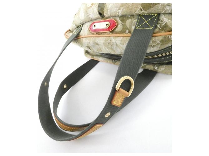 Borsa a tracolla Louis Vuitton Monogramouflage Denim Jasmine Cachi - vista 7