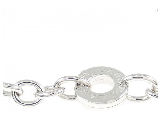 Bulgari Bracciale Charm Bvlgari in oro bianco 18K - vista 3