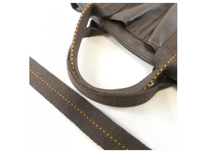 Hermès Hermes Caravan Horizontal PM Handtasche Schokolade - Ansicht 6