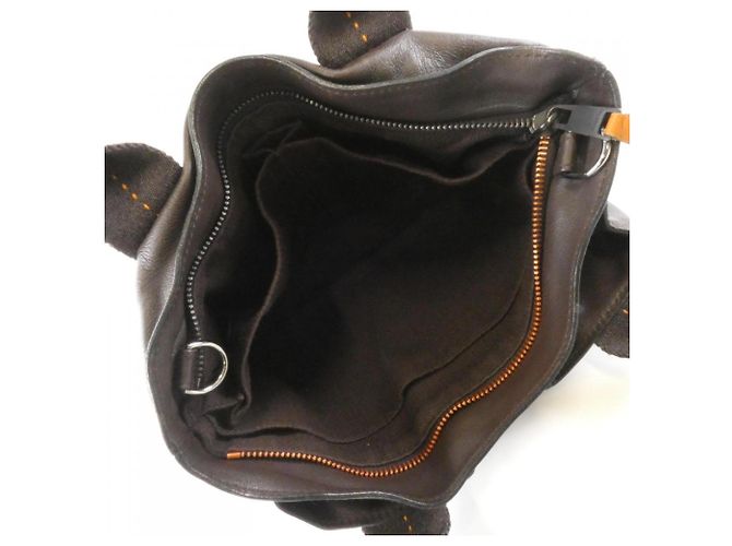 Hermès Hermes Caravan Horizontal PM Handtasche Schokolade - Ansicht 7