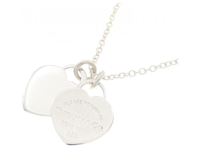 Collana mini Return to Double Heart di Tiffany & Co. Argento - vista 3