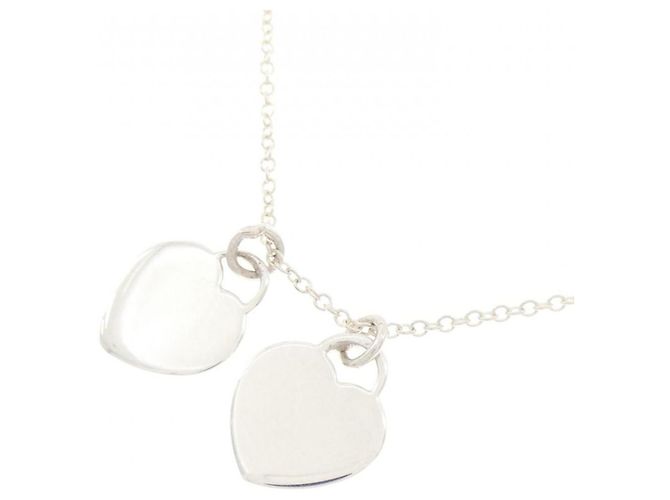 Collana mini Return to Double Heart di Tiffany & Co. Argento - vista 4