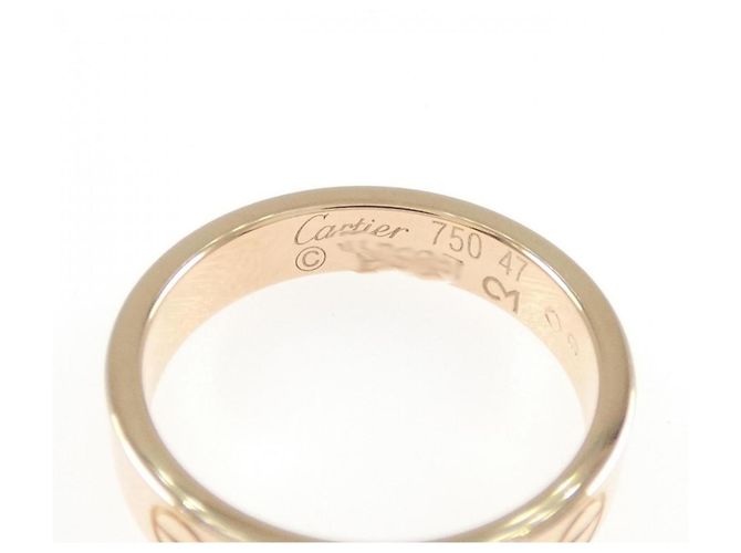 Anel Mini Love da Cartier em ouro rosa - vista 3