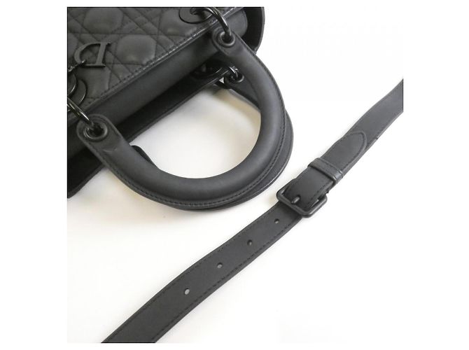 Borsa Christian Dior Lady Medium Nero - vista 7