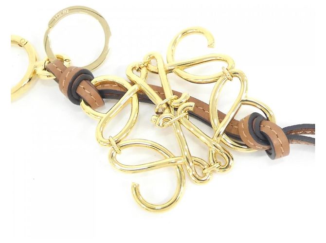 Charm per borsa Loewe in pelle di vitello dorata D'oro - vista 2