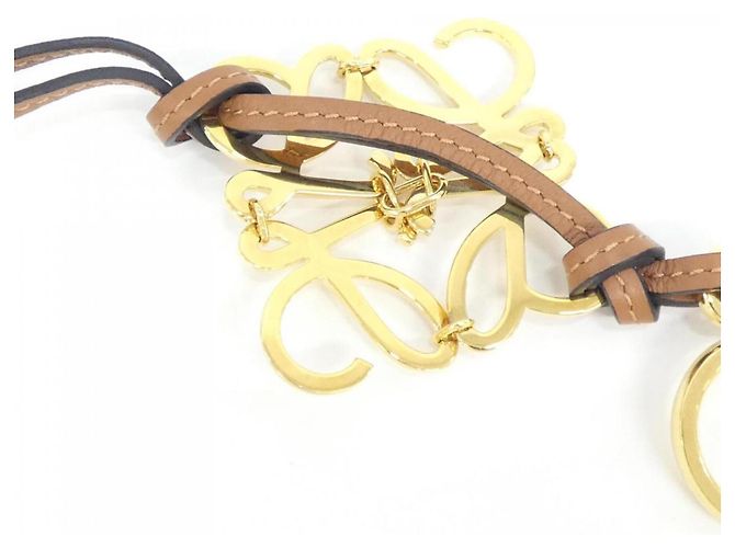 Charm per borsa Loewe in pelle di vitello dorata D'oro - vista 3
