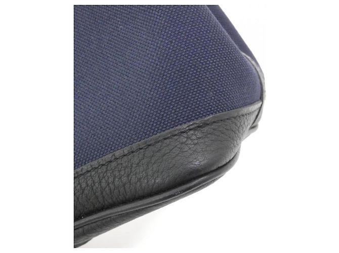 Hermès Borsa Hermes Garden Party Nero Blu - vista 4