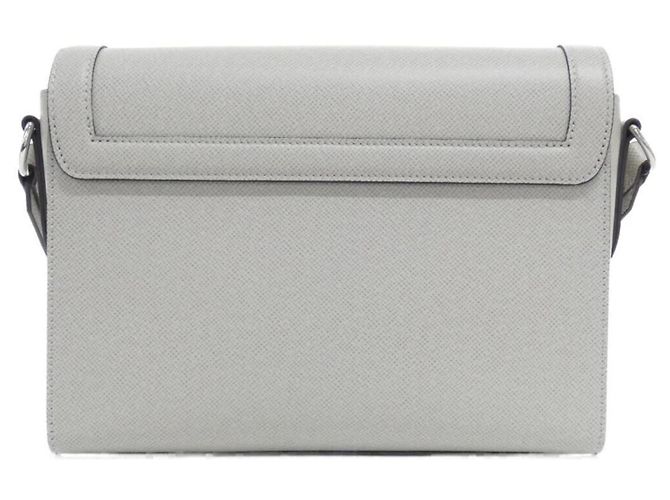 Borsa a tracolla Louis Vuitton Taiga New Flap Messenger Beige - vista 2