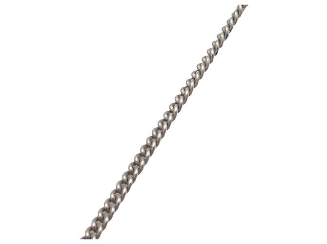 Collana con pendente Chanel Silver CC Brass Resin Studded Argento - vista 6