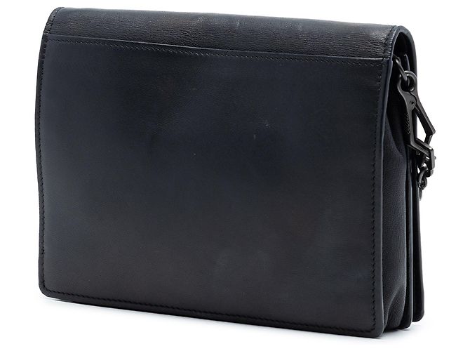 Portafoglio con catena in pelle nera borchiata Bottega Veneta Nero - vista 2