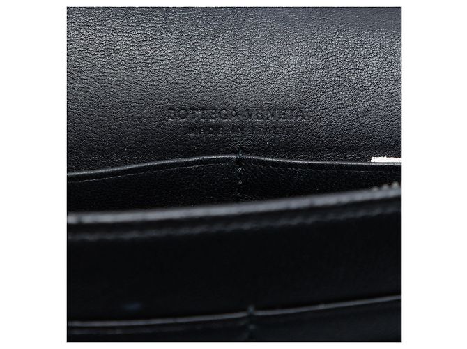 Portafoglio con catena in pelle nera borchiata Bottega Veneta Nero - vista 5
