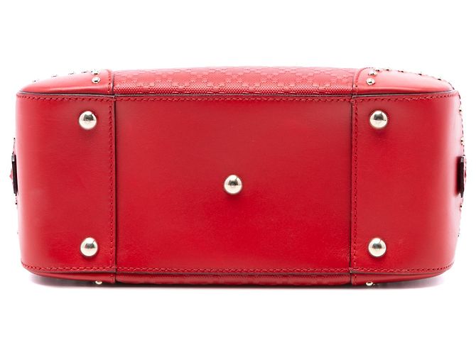 Borsa Gucci Red Diamante Bright Leather Rosso - vista 3