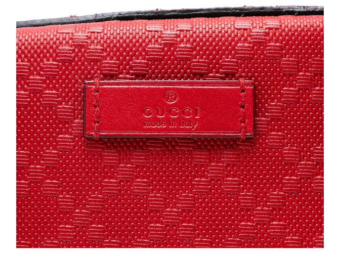Borsa Gucci Red Diamante Bright Leather Rosso - vista 5